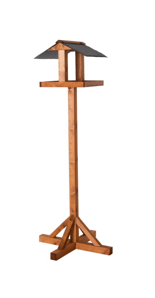 Johnston & Jeff Pembridge Vogeltisch Aus Holz – Mit Schickem Holzdach, 150 Cm Hoch – Fertig Verpackt